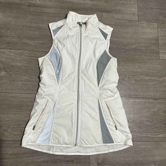 Athleta Other - Athleta Wind Sprint Vest Black White Reflective Pockets Sz 2XS